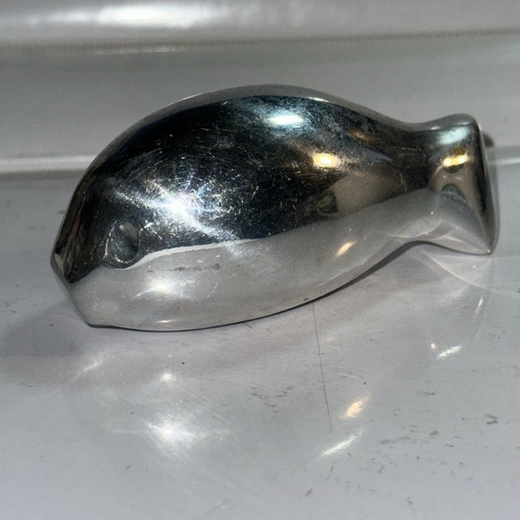 Lot of 3, Vintage Leo Schimanszky Chrome Modernist Hamster, Bunny and Koi? - Picture 12 of 15